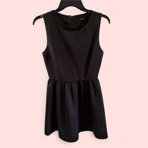 Forever 21 Black Pleated Mini Dress